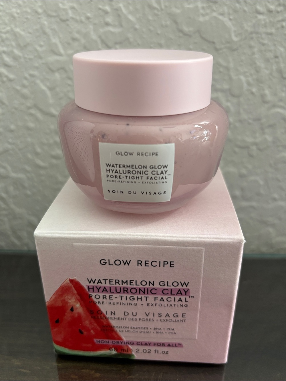 New Glow Recipe Watermelon Glow Hyaluronic Clay Pore-Tight Facial